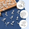 2 Pairs Alloy Stud Earrings for Women EJEW-FS0001-27B-4