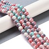 Baking Paint Glass Bead Strands GLAA-H031-01B-01-2