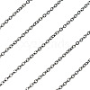 Brass Coated Iron Flat Cable Chains CH-TAC0007-01B-12