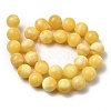 Natural Yellow Jade Beadd Strands G-A274-A01-14mm-3