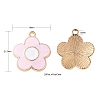 20Pcs 5 Colors Alloy Enamel Pendants ENAM-FS0001-05-3