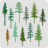 Large Plastic Reusable Drawing Painting Stencils Templates DIY-WH0172-612-1