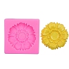 DIY Flower Pattern Food Grade Silicone Fondant Molds DIY-F072-21-1