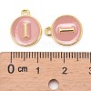 Golden Plated Alloy Enamel Charms ENAM-S118-07I-3