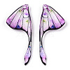 Epoxy Resin Wing Pendants RESI-TAC0021-96P-2