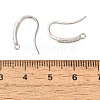 Anti-Tarnish Rhomdium Plated Sterling Silver Earring Hooks STER-NH0011-01P-3