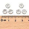 Brass Grade A Crystal Rhinestone Spacer Beads RB-A006-7MM-S-3