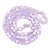 Frosted Crackle Glass Beads Strands GLAA-U001-6mm-M04-3