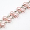 Handmade Glass Pearl Beads Chains AJEW-ph00493-03-2