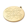 304 Stainless Steel Pendants STAS-Q002-06G-2