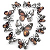 Halloween Butterfly 12Pcs PVC Adhesive Waterproof Stickers Self-Adhesive Stickers PW-WG0AB7C-01-3