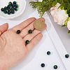 20Pcs Luminous Crackle Glass Beads GLAA-FH0001-89D-3
