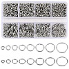 950Pcs 8 Styles PVD Vacuum Plating 304 Stainless Steel Open Jump Rings STAS-YW003-21-1