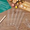 10Pcs 5 Style Acrylic Clay Depth Guides TOOL-WH0159-40-5