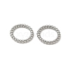 304 Stainless Steel Twisted Ring Linking Rings X-STAS-L300-005D-P-1