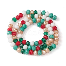 Christmas Theme Glass Beads Strands GLAA-YW0001-82A