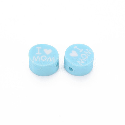 Handmade Polymer Clay Beads CLAY-T019-11D-1