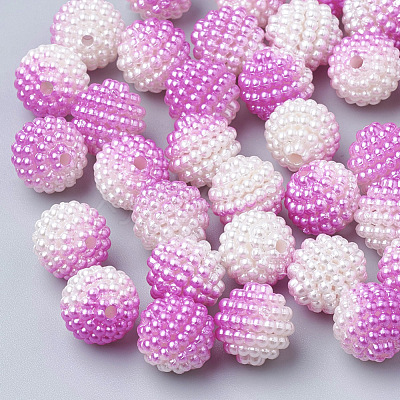 Imitation Pearl Acrylic Beads OACR-T004-10mm-12-1