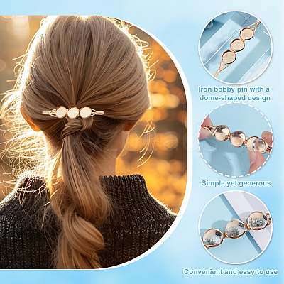 DIY Blank Dome Iron Hair Bobby Pin Making Kits DIY-GO0002-30-1