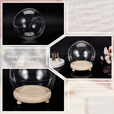 Glass Dome Cover AJEW-WH0401-76B-1