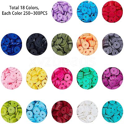 Handmade Polymer Clay Beads CLAY-PH0001-03-1