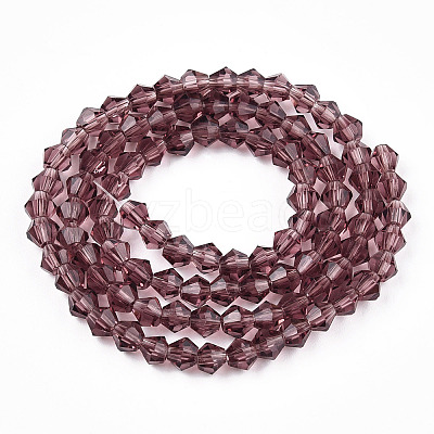 Bicone Glass Beads Strands EGLA-P016-4mm-03-1