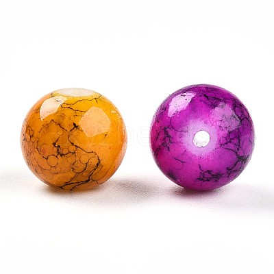 Baking Paint Glass Beads X1-DGLA-S115-10mm-MS-1