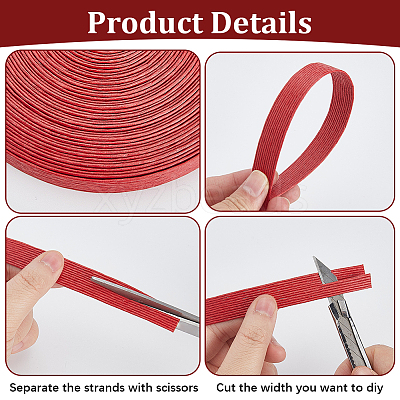 10M Flat Paper Cords OCOR-WH20001-92D-1