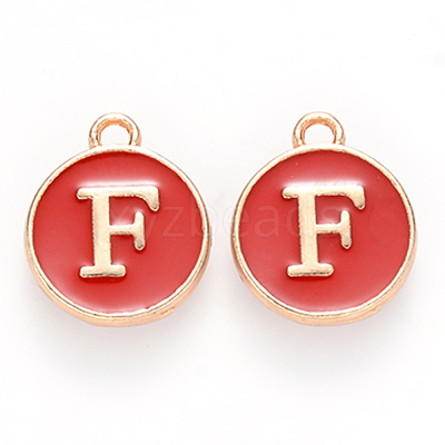 Golden Plated Enamel Alloy Charms ENAM-SZ0001-26C-F-1