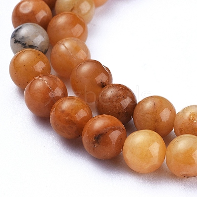 Natural Gemstone Beads Strands G-F591-03M1-8mm-1