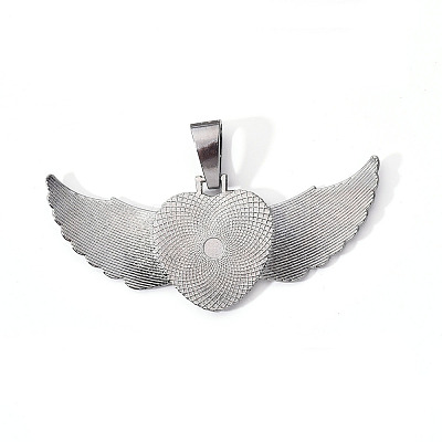 Alloy Pendant Cabochon Settings LS-PALLOY-S107-002B-RS-1