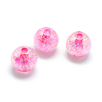 Crackle Style Acrylic Beads X-MACR-S825-16mm-1
