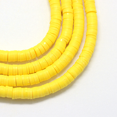 Handmade Polymer Clay Beads X-CLAY-R067-6.0mm-22-1