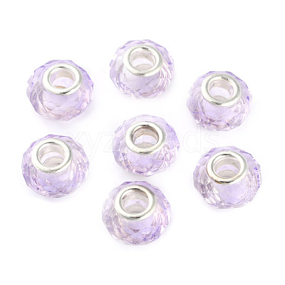 Handmade Glass European Beads X-GPDL25Y-31-1