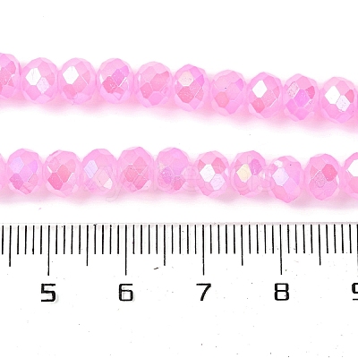 Baking Electroplate Glass Beads Strands DGLA-A039-J6MM-B09-1