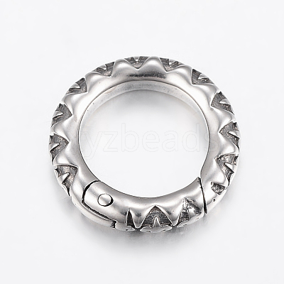 316 Surgical Stainless Steel Spring Gate Rings STAS-K172-51AS-1
