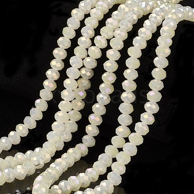 Electroplate Glass Beads Strands EGLA-A034-J6mm-T07-1