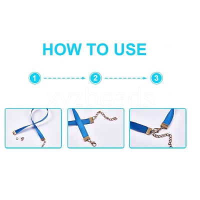 Brass Ribbon Crimp Ends KK-T032-146G-1