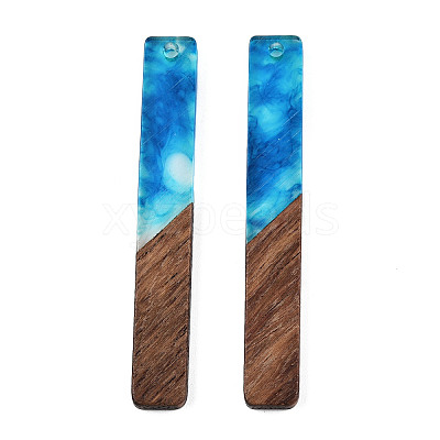 Opaque Resin & Walnut Wood Big Pendants RESI-TAC0017-04C-1