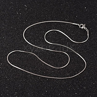 Non-Tarnish 304 Stainless Steel Snake Chain Necklaces NJEW-O096-16-1