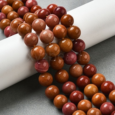 Dyed Natural Malaysia Jade Beads Strands G-G021-02C-19-1
