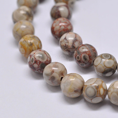 Natural Maifanite/Maifan Stone Beads Strands G-F353-6mm-1