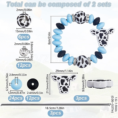 DIY Cattle Silicone Wine Glass Charm Decoration Making Kit DIY-SC0025-43-1