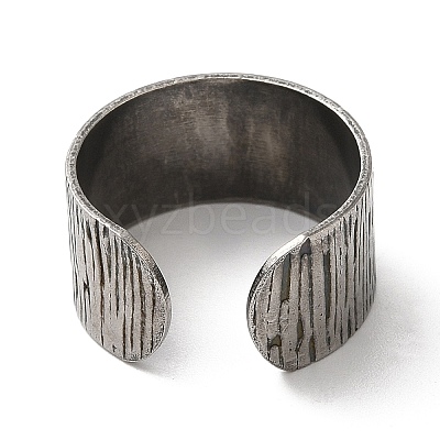 Non-Tarnish 304 Stainless Steel Open Cuff Ring Components STAS-C079-03P-1