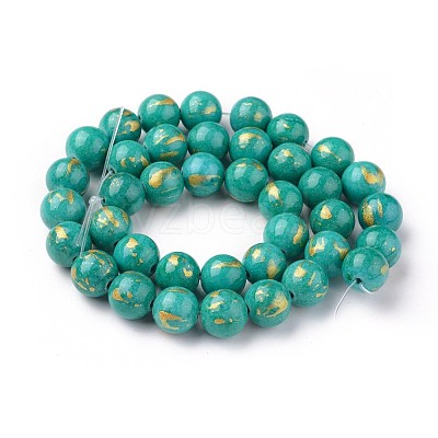 Natural Mashan Jade Beads Strands G-F670-A02-10mm-1