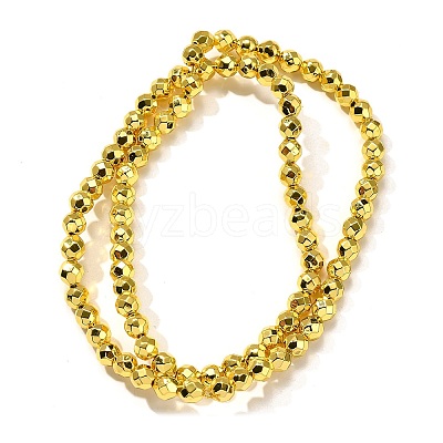 Electroplated Synthetic Non-magnetic Hematite Beads Strands G-L613-C01-02-1