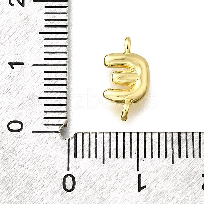 Brass Connector Charms KK-P295-01G-E-1