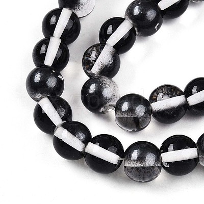 Baking Paint Transparent Glass Beads X1-DGLA-N011-10mm-10-1