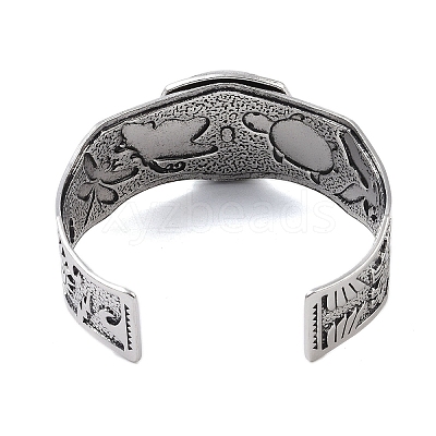 Constellation Alloy Open Cuff Bangles for Women Men LS-BJEW-C064-01AS-05-1
