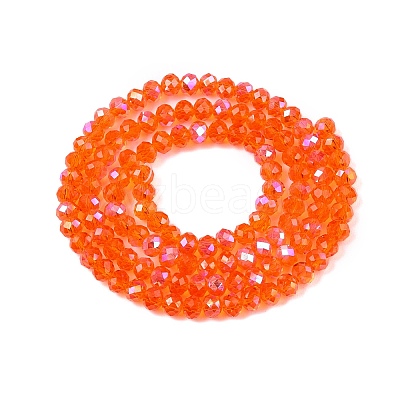 Electroplate Glass Beads Strands EGLA-A044-T3mm-L25-1